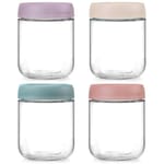 Airtight Glass Jars — 4 pack, 16 oz