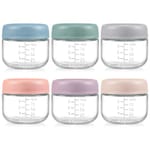Airtight Glass Jars — 6 pack, 4 oz