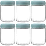 Overnight Oats Jars — 6 pack, 16 oz, Green