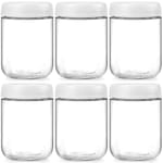 Overnight Oats Jars — 6 pack, 16 oz, White