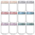 Overnight Oats Jars — 12 pack, 16 oz, Multicolor