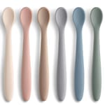 Silicone Baby Feeding Spoons, Six Piece — Morandi