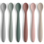 Silicone Baby Spoons — Gray